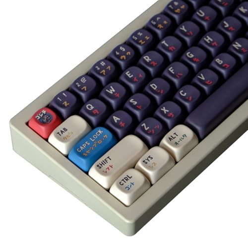 MOA Profile PBT-Tastenkappen, 60 Prozent, 150 Tasten, benutzerdefinierte Farbstoff-Sublimation, ANSI-Layout, Tastenkappen-Set kompatibel mit Cherry MX Switch mechanische Tastatur von ZXMICYFA