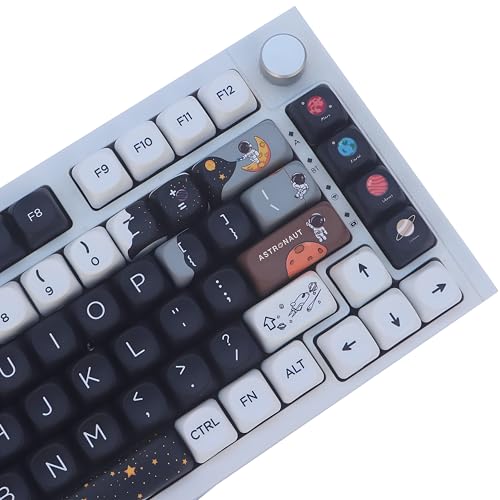 MOA Profile PBT Tastenkappen 60 Prozent, 141 Tasten, benutzerdefinierte Farbstoff-Sublimation, ANSI-Layout, Tastenkappen-Set kompatibel für Cherry MX Switch mechanische Tastatur von ZXMICYFA