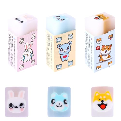 ZXUPOI 3 Stück Radiergummi,Radiergummi Kinder Set, Tier Radiergummi Set, Mitbringsel Kindergeburtstag Posten, Für Kinder Schulbedarf Schreibwaren ZXUPOI 3 Stück Radiergummi,Radiergummi Kinder Set, Tier Radiergummi Set, Mitbringsel Kindergeburtstag Posten, Für Kinder Schulbedarf Schreibwaren von ZXUPOI
