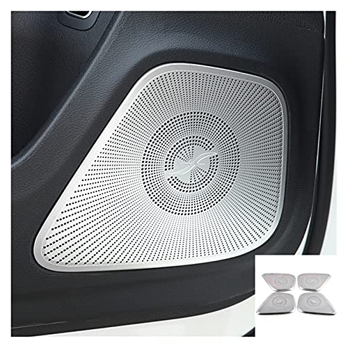ZXZCV Auto Innentür Stereo Lautsprecher Audio Ring Abdeckung Soundrahmen Dekoration Trim Fit für Mercedes Benz Eine Klasse W177 V177 A180 A200 2019 (Color Name : Gray) von ZXZCV