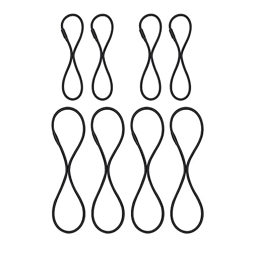 ZYAMY 8 x schwarze Universal-Gummiband-Ersatz-Mikrofon-Stoßdämpfer-Halterung ZYAMY 8 x schwarze Universal-Gummiband-Ersatz-Mikrofon-Stoßdämpfer-Halterung von ZYAMY