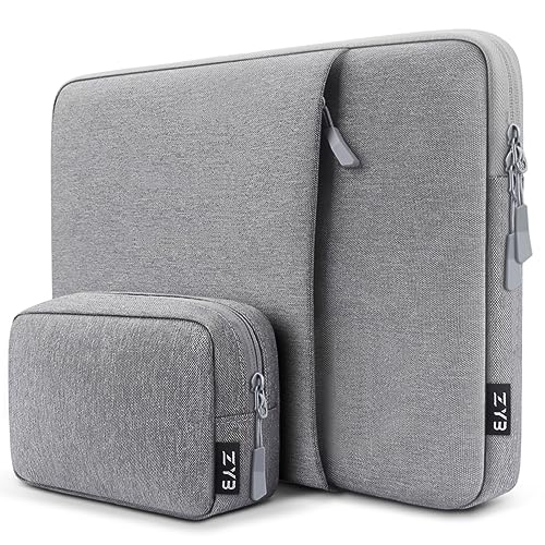 ZYB 13 Zoll Laptop Hülle, Laptop Tasche 13 Zoll für 2022-2024 2025 MacBook Air 13.6 Zoll M4 M3 M2, 2018-2020 MacBook Air 13 M1, 2016-2022 MacBook Pro 13 M2 M1, XPS 13, Surface Pro Tasche-Grau von ZYB