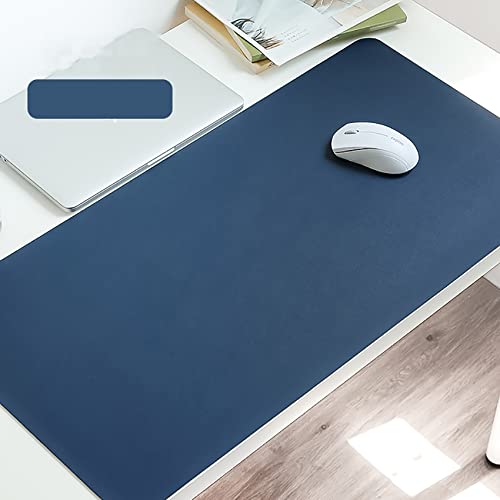 Schreibtischmatte,Mousepad,Schreibtischunterlage,Wasserdicht Schreibtischunterlage Für Desktop,Leder Mauspad Für Tastatur,Large Size Schreibtischunterlage Mouse Pad Beschützer-Blau 80x50cm(31.5x19.7 i von ZYBCQL