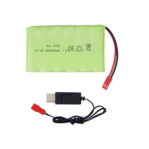 ZYGY 1PCS 7.2V 2800mah AA wiederaufladbare NI-MH Batterie mit JST-2P Stecker und USB Ladekabel TR-211 TR-212 TR-215 550 Fernbedienung Spielzeug Auto/TR-211 RC Spielzeug ZYGY 1PCS 7.2V 2800mah AA wiederaufladbare NI-MH Batterie mit JST-2P Stecker und USB Ladekabel TR-211 TR-212 TR-215 550 Fernbedienung Spielzeug Auto/TR-211 RC Spielzeug von ZYGY