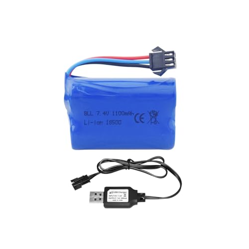 ZYGY 1PCS 7.4V 1100mAh 2S Li-Ion Batterie mit SM-3P Stecker und USB Ladekabel für TK3086B G03082R G03086R G03085R RC Spielzeug Fernbedienung Auto TK-3082B Stunt Flip Auto ZYGY 1PCS 7.4V 1100mAh 2S Li-Ion Batterie mit SM-3P Stecker und USB Ladekabel für TK3086B G03082R G03086R G03085R RC Spielzeug Fernbedienung Auto TK-3082B Stunt Flip Auto von ZYGY