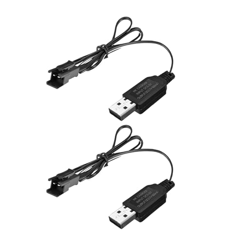 ZYGY 2PCS 3.7V 500mAh USB Ladekabel mit SM-2P Steckverbinder für Mini-ferngesteuerte Fahrzeuge, LKWs, Geländefahrzeuge, ferngesteuerte Boote, Drohnen, Luftwaffen, ferngesteuerte elektrische Spielzeuge ZYGY 2PCS 3.7V 500mAh USB Ladekabel mit SM-2P Steckverbinder für Mini-ferngesteuerte Fahrzeuge, LKWs, Geländefahrzeuge, ferngesteuerte Boote, Drohnen, Luftwaffen, ferngesteuerte elektrische Spielzeuge von ZYGY