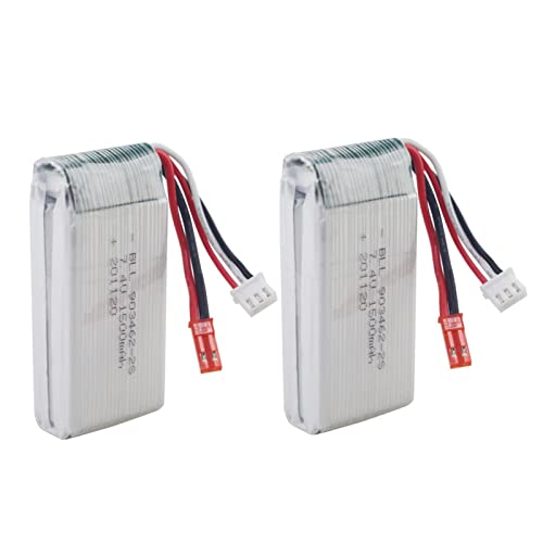 ZYGY 2PCS 7.4V 1500mah Lithium Batterie für WLTOYS V913 rc Hubschrauber//L959 Hochgeschwindigkeits-rc-auto//WL912 rc Boot von ZYGY