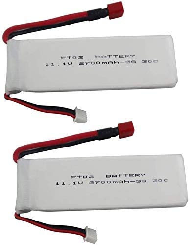 ZYGY 2pcs 11.1V 2700mAh Lithiumbatterie für Feilun FT012 ferngesteuerte Boote S Upgrade Akku RC-Auto Modell T-Kopf Hochgeschwindigkeits-Batterie ZYGY 2pcs 11.1V 2700mAh Lithiumbatterie für Feilun FT012 ferngesteuerte Boote S Upgrade Akku RC-Auto Modell T-Kopf Hochgeschwindigkeits-Batterie von ZYGY