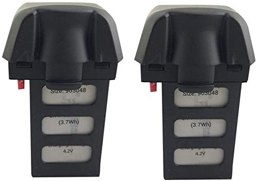 ZYGY 2pcs 3.7V 1000mAh Lithium Akku für HS200D RC Drohne-Schwarz ZYGY 2pcs 3.7V 1000mAh Lithium Akku für HS200D RC Drohne-Schwarz von ZYGY