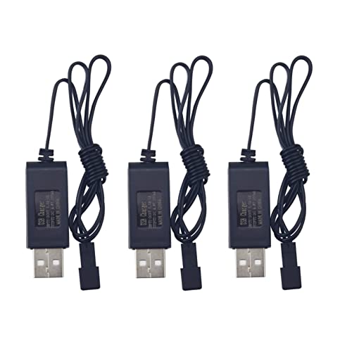 ZYGY 3PCS 4.8V JST-2P Stecker USB Ladekabel passend für RC Fernbedienung Elektro Spielzeug Bagger, LKW, Ingenieurfahrzeuge, Fernbedienung Auto Batterie Ladegeräte ZYGY 3PCS 4.8V JST-2P Stecker USB Ladekabel passend für RC Fernbedienung Elektro Spielzeug Bagger, LKW, Ingenieurfahrzeuge, Fernbedienung Auto Batterie Ladegeräte von ZYGY