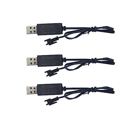 ZYGY 3PCS 9.6V SM-2P Stecker USB Ladekabel für RC Funkgesteuertes Auto LKW Tank Engineering Fahrzeug RC Fernbedienung Schiff elektrisches Spielzeug Auto SM-2P Stecker Batterieladegerät ZYGY 3PCS 9.6V SM-2P Stecker USB Ladekabel für RC Funkgesteuertes Auto LKW Tank Engineering Fahrzeug RC Fernbedienung Schiff elektrisches Spielzeug Auto SM-2P Stecker Batterieladegerät von ZYGY