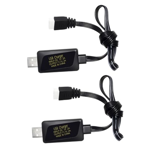 ZYGY 3S 11.1V 2A USB Express -Ladekabel ist für RC -Autos geeignet Drohne, Fahrzeugmodell, Fernbedienungsboot, Luftwaffenspielzeug -Ladeschutzanlage für Ladegeräte LED -Anzeige von ZYGY