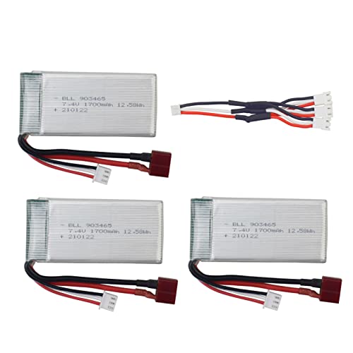 ZYGY 3PCS 7.4V 1700mAh Lithium Batterie + 3 in1 Umwandlung Kabel für 9205E 9203E 9204E 9206E HB101 2.4G 1:10 Anteil Fernbedienung Allradantrieb Hochgeschwindigkeits-Offroad RC Auto ZYGY 3PCS 7.4V 1700mAh Lithium Batterie + 3 in1 Umwandlung Kabel für 9205E 9203E 9204E 9206E HB101 2.4G 1:10 Anteil Fernbedienung Allradantrieb Hochgeschwindigkeits-Offroad RC Auto von ZYGY