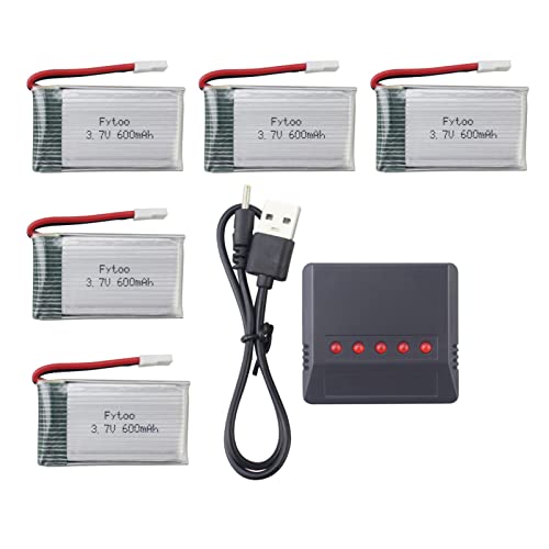 ZYGY 5pcs 3.7V 600mah Lithium Batterie & 5in1 Ladegerät für MJX X708 X708W X709 UDI U45 U45W U42 U42W SYMA X5C X5SW X5SC S5 S5C S5W E32HW SS40 FQ36 T32 T5W H42 CW4 rc Drohne ZYGY 5pcs 3.7V 600mah Lithium Batterie & 5in1 Ladegerät für MJX X708 X708W X709 UDI U45 U45W U42 U42W SYMA X5C X5SW X5SC S5 S5C S5W E32HW SS40 FQ36 T32 T5W H42 CW4 rc Drohne von ZYGY