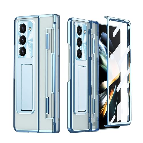 ZYHZXT Schutzhülle für Samsung Galaxy Z Fold 5, stoßfest und leicht, trendig und dünn, galvanisiert, Blau von ZYHZXT