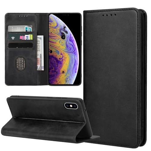 ZYIMOU Handyhülle für iPhone XS/iPhone X Hülle, Leder Schutzhülle Standfunktion Kartenfach Wallet Klapphülle iPhone XS/iPhone X Flip Case Cover, Schwarz ZYIMOU Handyhülle für iPhone XS/iPhone X Hülle, Leder Schutzhülle Standfunktion Kartenfach Wallet Klapphülle iPhone XS/iPhone X Flip Case Cover, Schwarz von ZYIMOU
