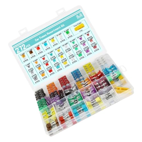 272pcs/Set Car Fuses Automotive Fuses Set Mit Sicherungen Puller Auto Sicherungen Verschiedene Standardsicherungen 272pcs/Set Car Fuses Automotive Fuses Set Mit Sicherungen Puller Auto Sicherungen Verschiedene Standardsicherungen von ZYKEJJDDAK