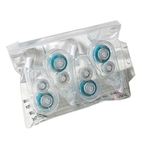 Doppelseitiges Klebeband, Klebepunkte, Klebeband, Scrapbooking, Kleberoller, Schule, Bürobedarf für Studenten, 4 Stück von ZYKEJJDDAK