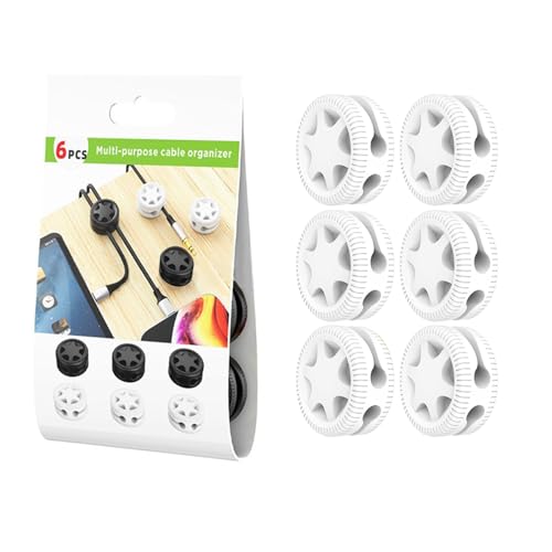 Kabelaufwickler, USB-Ladekabel-Clip, Schreibtisch-Organizer, Kabelhalter, Schutz, Zuhause, Büro, Auto, Schreibtisch, 6 Stück Kabelaufwickler, USB-Ladekabel-Clip, Schreibtisch-Organizer, Kabelhalter, Schutz, Zuhause, Büro, Auto, Schreibtisch, 6 Stück von ZYKEJJDDAK