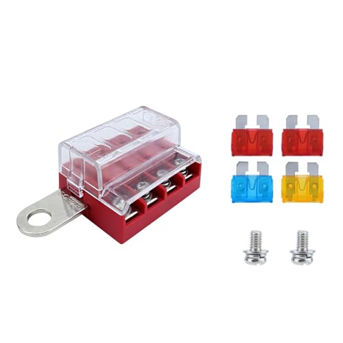 Kfz Sicherungen Box Set 4 Wege Schaltkreisschutz Mit PC Staubfeiner Abdeckungen Für Verbesserte Sicherheit In Fahrzeugen Und Booten Kfz Sicherungen Box Set 4 Wege Schaltkreisschutz Mit PC Staubfeiner Abdeckungen Für Verbesserte Sicherheit In Fahrzeugen Und Booten von ZYKEJJDDAK