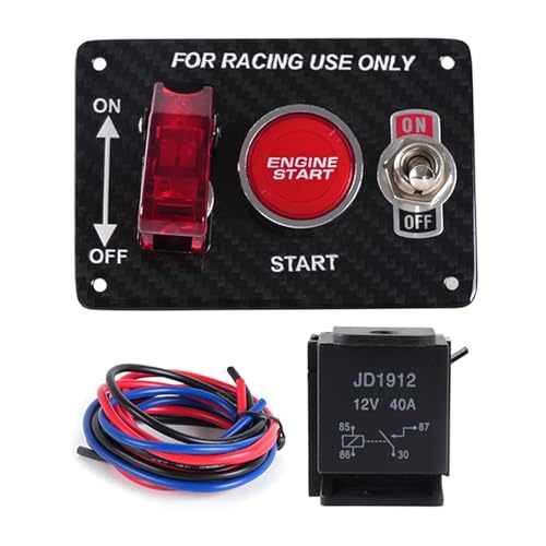 Multifunktions LED Toggle Schalter Zündstarterplatte Mit Druckknopf Für Die Anpassung Der LKW Multifunktions LED Toggle Schalter Zündstarterplatte Mit Druckknopf Für Die Anpassung Der LKW von ZYKEJJDDAK
