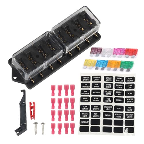 Sicherungen Block 32V Sicherungen Boxhalter Mit Wasserdichten Abdeckungsschaltungen Sicherungen Mit Negativem Bus Für Autoboote Sicherungen Block 32V Sicherungen Boxhalter Mit Wasserdichten Abdeckungsschaltungen Sicherungen Mit Negativem Bus Für Autoboote von ZYKEJJDDAK