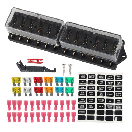 Sicherungen Block 32V Sicherungen Boxhalter Mit Wasserdichten Abdeckungsschaltungen Sicherungen Mit Negativem Bus Für Autoboote Sicherungen Block 32V Sicherungen Boxhalter Mit Wasserdichten Abdeckungsschaltungen Sicherungen Mit Negativem Bus Für Autoboote von ZYKEJJDDAK