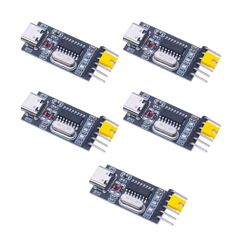 USB-auf-Seriellen-Modul-CH340G-Modul-Adapterplatine, USB-auf-Seriell-Port-Modul zum Herunterladen von Mikrocontrollern, 5 Stück USB-auf-Seriellen-Modul-CH340G-Modul-Adapterplatine, USB-auf-Seriell-Port-Modul zum Herunterladen von Mikrocontrollern, 5 Stück von ZYKEJJDDAK