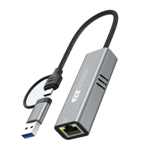 ZYKEJJDDAK USB 5GHz Ethernet Adapter Unterstützt Bis Zu 5 Gbit/S Datenübertragung Für Desktop Und Notebook Netzwerkverbindung ZYKEJJDDAK USB 5GHz Ethernet Adapter Unterstützt Bis Zu 5 Gbit/S Datenübertragung Für Desktop Und Notebook Netzwerkverbindung von ZYKEJJDDAK