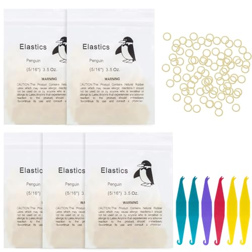 ZYKORT 600 Stück Zahnspangengummis, Zahnspangen Gummis mit 6 Platzierer für Zahnspangen, Pinguin 5/16" Kieferorthopädische Zahnspangengummis für Befestigung von Zahnspaltzubehör ZYKORT 600 Stück Zahnspangengummis, Zahnspangen Gummis mit 6 Platzierer für Zahnspangen, Pinguin 5/16" Kieferorthopädische Zahnspangengummis für Befestigung von Zahnspaltzubehör von ZYKORT