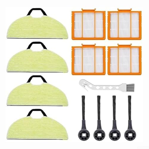13-teiliges Ersatz-Zubehör-Set für Shark RV2610WA RV2620WA RV2410WD AV2610WA AI Ultra 2-in-1-Staubsauger, 4 HEPA-Filter, 4 Rag, 4 Seitenbürsten, 1 kleine Bürste 13-teiliges Ersatz-Zubehör-Set für Shark RV2610WA RV2620WA RV2410WD AV2610WA AI Ultra 2-in-1-Staubsauger, 4 HEPA-Filter, 4 Rag, 4 Seitenbürsten, 1 kleine Bürste von ZYNCUE