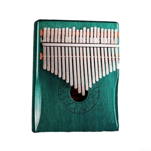 Mahagoni Kalimba mit 21 Tasten und Stimmzubehör, perfektes Musikinstrument für Anfänger (Blau) von ZYNCUE