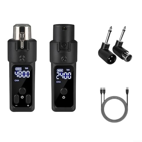 ZYNCUE 2 4GHz Mikrofon Funksystem mit XLR-Schnittstelle für dynamische und Kondensator-Audiogeräte (1 für Kondensator) von ZYNCUE