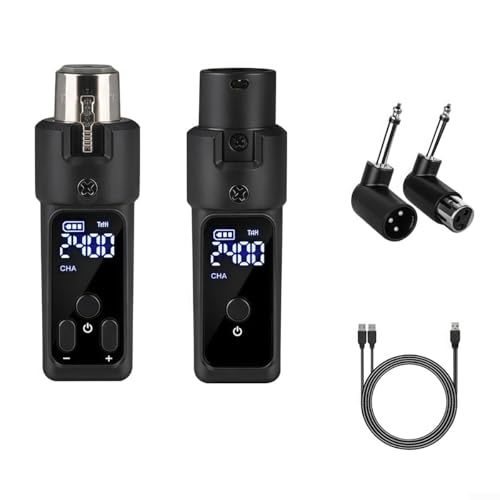 ZYNCUE 2 4GHz Mikrofon Wireless System mit XLR-Schnittstelle für dynamische und Kondensator-Audiogeräte (1 für Dynamic) von ZYNCUE