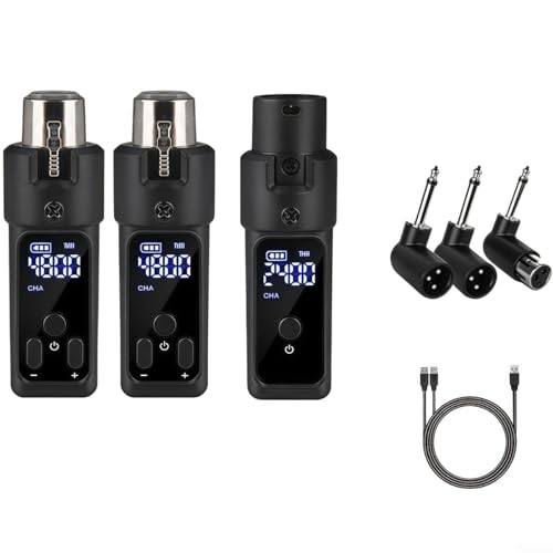 ZYNCUE 2 4GHz Mikrofon Wireless System mit XLR-Schnittstelle für dynamische und Kondensator-Audiogeräte (2 für Kondensator) von ZYNCUE