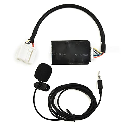 ZYNCUE Bluetooth Interface Adapter Wireless Audio Receiver mit Mikrofon, Bluetooth Modul Radio Stereo Musik Aux Kabel Adapter für Honda Accord Civic Odyssey von ZYNCUE