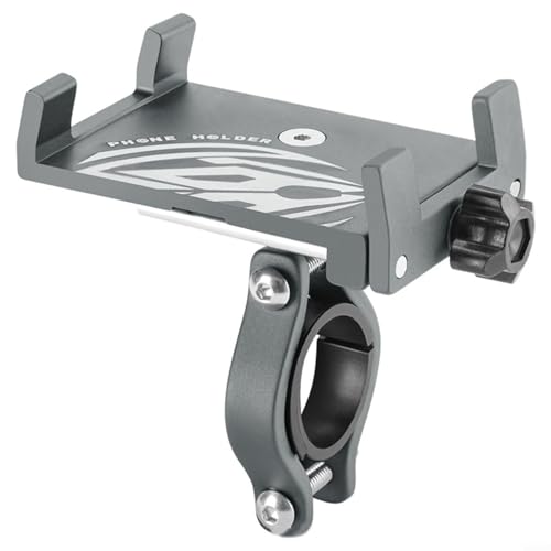 ZYNCUE Fahrrad-Handyhalterung, Motorrad-Handyhalterung, stoßfest, 90° drehbar, Anti-Fall (Titan) von ZYNCUE