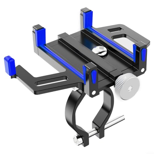 ZYNCUE Handyhalterung für Fahrräder und Motorräder, stoßfestes Design mit Schnellentriegelungsfunktion (blau) von ZYNCUE