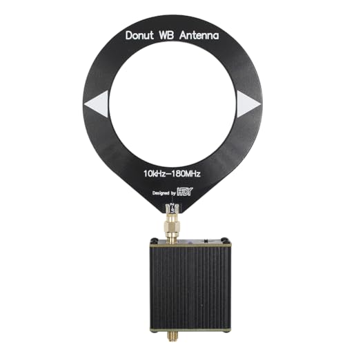 ZYNCUE Hochimpedanz-Verstärker-Antenne mit kleiner Schleife, 10 kHz - 180 MHz, Donut-Kurzwellen-Breitbandantenne mit niedrigem Impedanzwandler, X6B659U51J5C2LMI7C37E9Q7P ZYNCUE Hochimpedanz-Verstärker-Antenne mit kleiner Schleife, 10 kHz - 180 MHz, Donut-Kurzwellen-Breitbandantenne mit niedrigem Impedanzwandler, X6B659U51J5C2LMI7C37E9Q7P von ZYNCUE