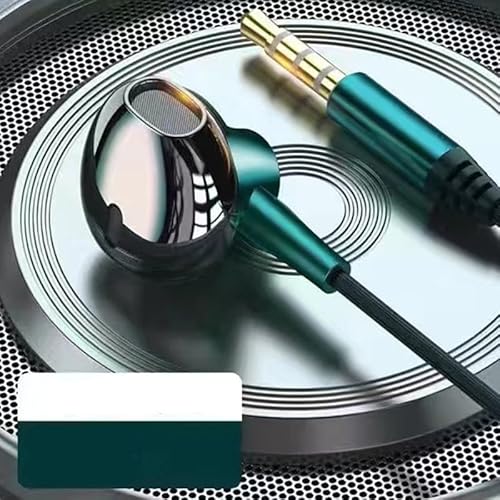 ZYNCUE Kompaktes Design, kabelgebundene Kopfhörer für High-Fidelity-Musikwiedergabe auf mehreren Plattformen (3,5 cm grün) von ZYNCUE