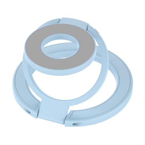 ZYNCUE Magnetischer Handy-Ringhalter, verstellbar, sicherer Halt für Smartphones für Fitnessstudio, Autohalterung (blau) von ZYNCUE