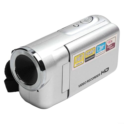 16 MP Digitalkamera mit einem praktischen, drehbaren Bildschirm, perfekt für die Aufnahme klarer Fotos und Videos überall (weiß) von ZYWUOY