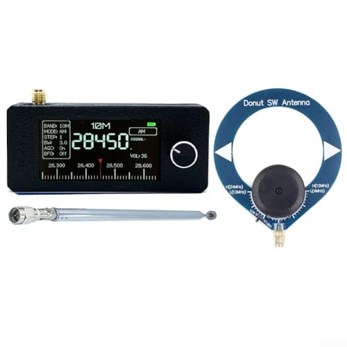 Mini SI4732 Radio, vollwertiges Radio ESP-32-S3 Hauptsteuerung, SI4732 Chip, LSB, USB, AM, FM, 1,9 Zoll IPS-Bildschirm, mit Antenne (B) von ZYWUOY
