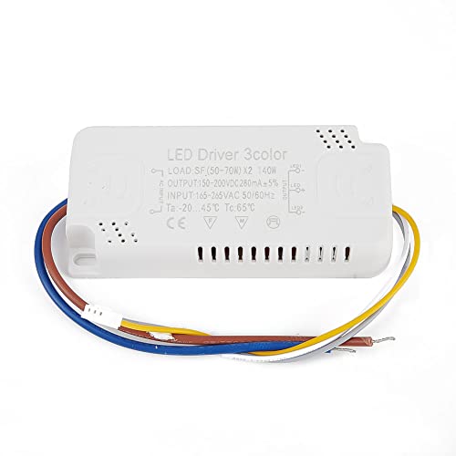 ZYWUOY LED-Transformator, 3-Farben-Adapter für Ersatz Nichtisolierender Transformatoren für Beleuchtung, (50-70W) X2 von ZYWUOY