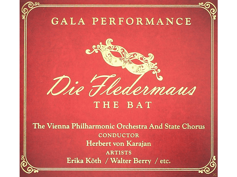 VARIOUS, Vienna Philharmonic Orchestra And State Opera Chorus - Die Fledermaus (E.Kötz,W.Berry,E.Wächter,uvm.) (CD) von ZYX/CLASSI