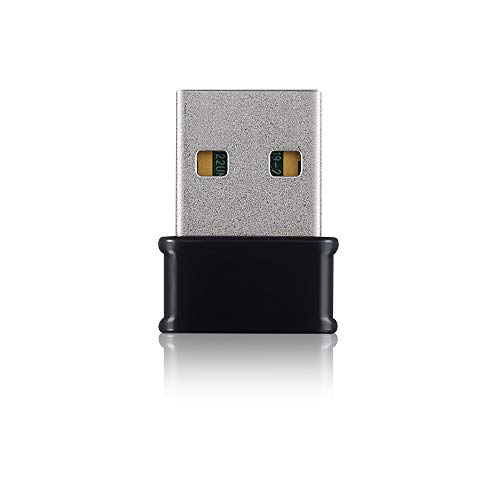 ZyXEL Dual-Band Wireless AC1200 Nano USB-Adapter – Unterstützt MU-MIMO für EIN verzögerungsfreies Netzwerk-Erlebnis. Erweiterte Sicherheit durch WEP-/WPA-/WPA2/-WPA3-Verschlüsselung[NWD6602] von ZYXEL