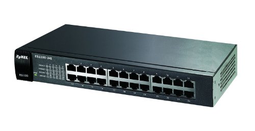 ZyXEL ES1100 – 24E ungesteuert schwarz – Switches Netze (Unmanaged VB Network Switch, IEEE 802.1p, IEEE 802.3, IEEE 802.3 AF, IEEE 802.3 AZ, IEEE 802.3u, IEEE 802.3 x, 8000 Eingänge, 4,8 GBit/s, 10/100 Mbps, 0,1 GBit/s) von ZYXEL