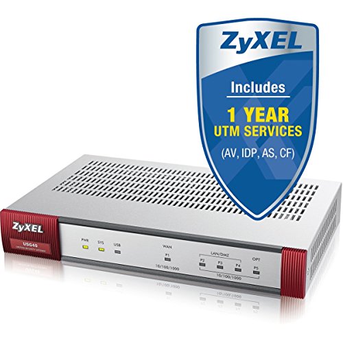 ZyXEL USG40 UTM Firewall VPN Router W/1 YR CF AV IDP AS / USG40 / von ZYXEL