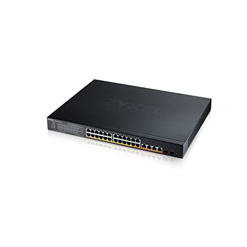 Zyxel 2,5G Multi-Gig PoE++/PoE+ Lite-L3 Smart-Managed Switch mit 24 Ports und 6-Port 10G Uplink (4 Kupfer/2 SFP+) mit 700 W Leistungsbudget [XMG1930-30HP] von ZYXEL