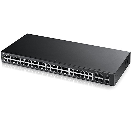 Zyxel 48-port Gigabit Ethernet Smart-Managed Switch, 4 Gigabit-Combo-Ports sowie 2 SFP-Ports [GS1920-48] von ZYXEL